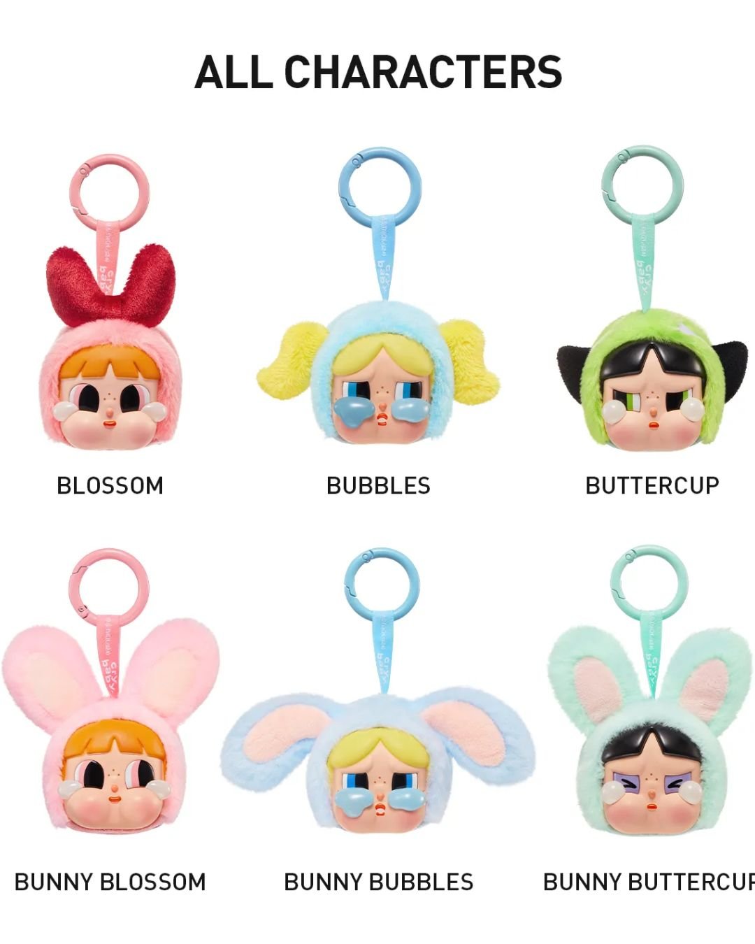 Pop Mart Crybaby x Powerpuff Girls Vinyl Face Plush Blind Box