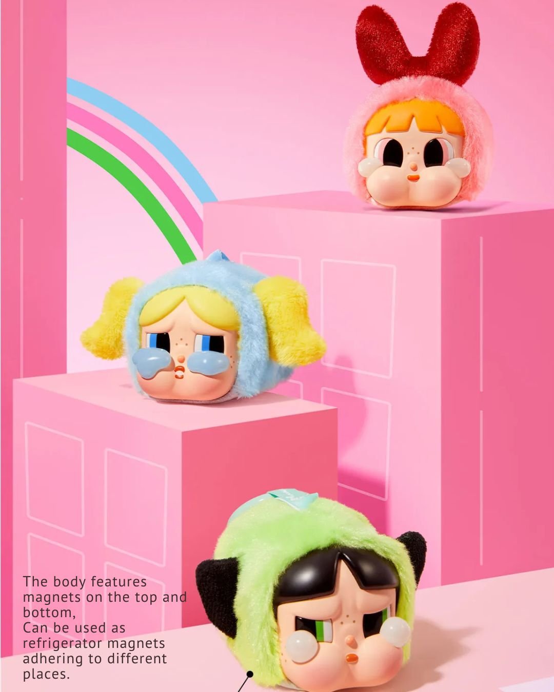 Pop Mart Crybaby x Powerpuff Girls Vinyl Face Plush Blind Box