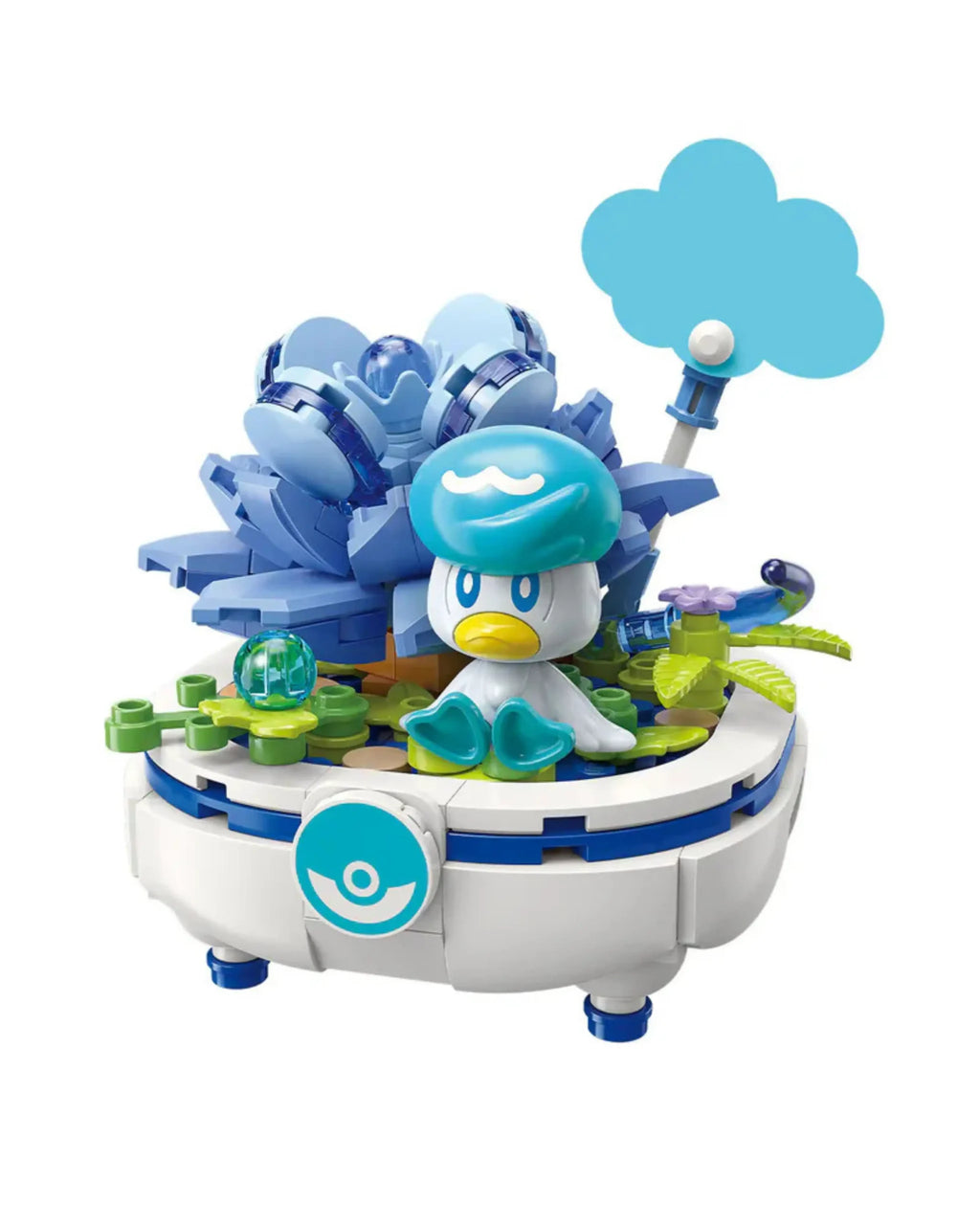 Pokemon Flowerpot Potted Plant, Quaxly Building Blocks