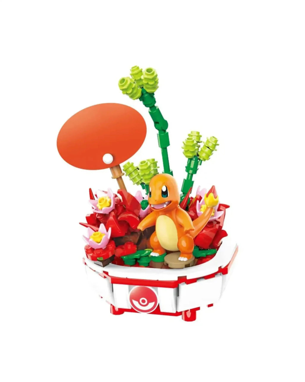 Pokemon Flowerpot Potted Plant, Charmander Building Blocks