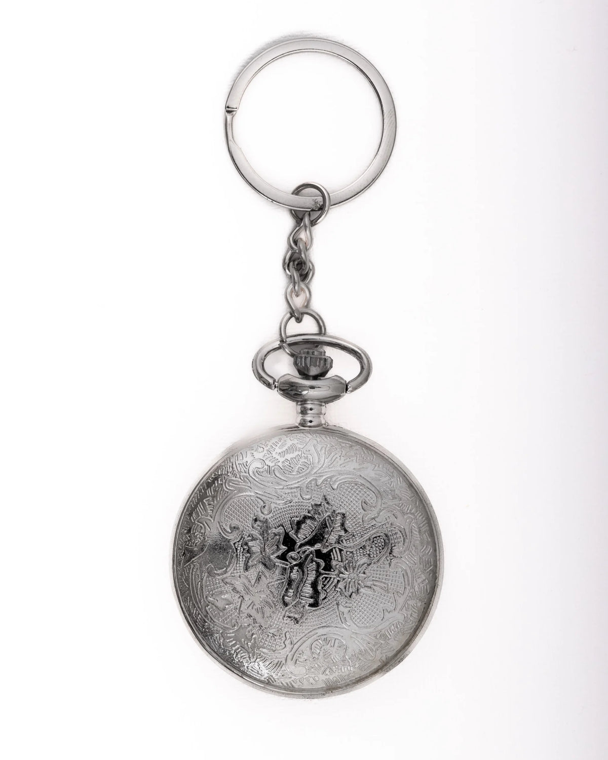 Silver Floral Pocket Watch