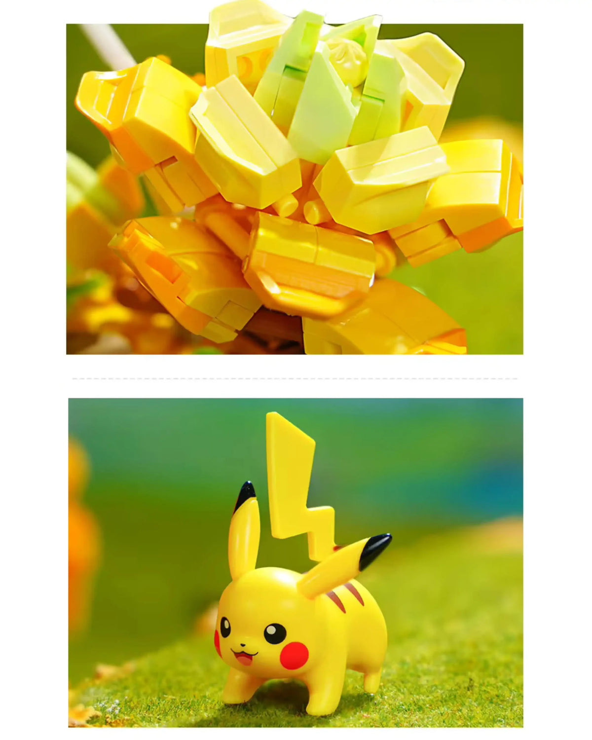 Pokemon Flowerpot Potted Plant, Pikachu Building Blocks