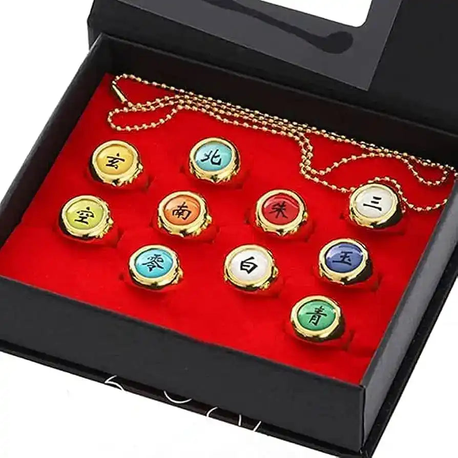 Akatsuki Rings Set Golden