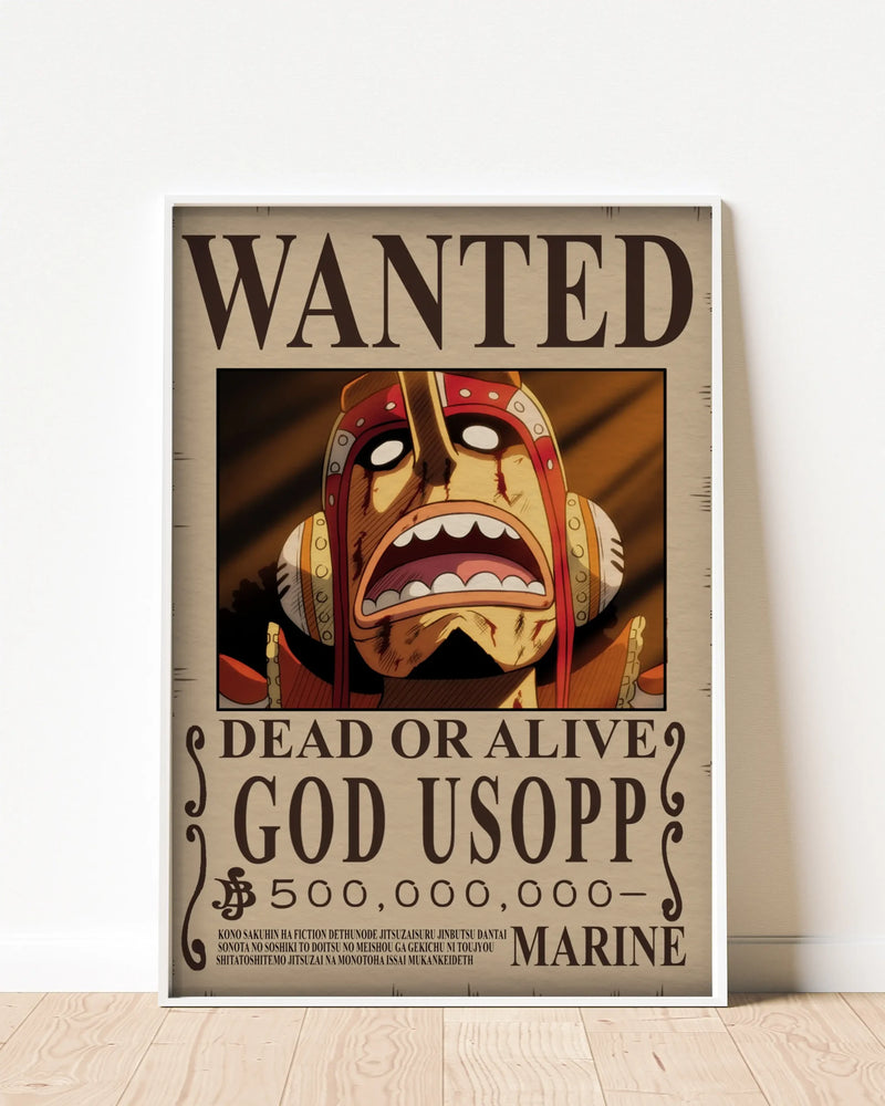 God D. Ussop Wanted Poster