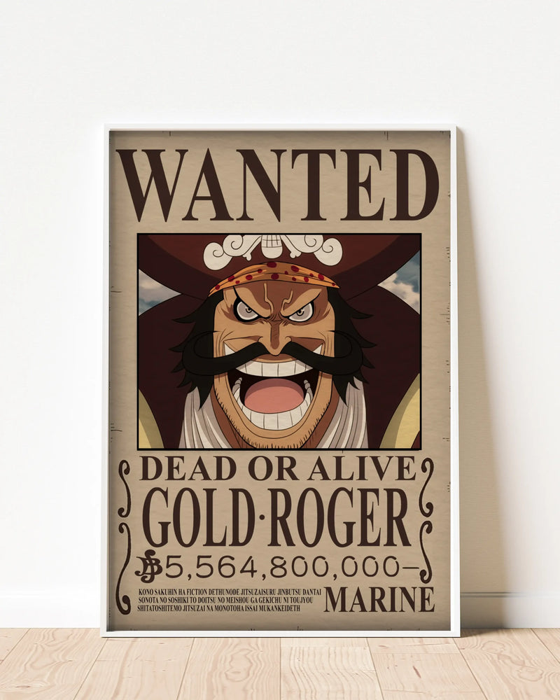 Gol D. Roger Wanted Poster