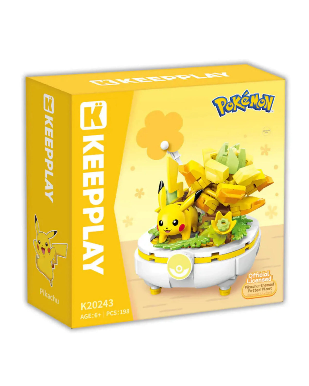 Pokemon Flowerpot Potted Plant, Pikachu Building Blocks