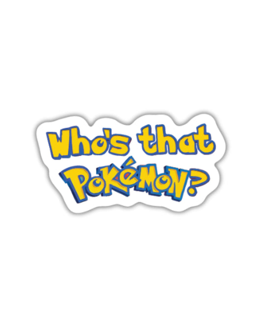 Pokemon Trivia Sticker