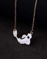 Avatar-The Last Airbender Yin Yang Koi Fish Necklace White