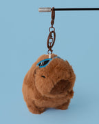 Cool Capybara (Blue Glasses) Plushie Keychain