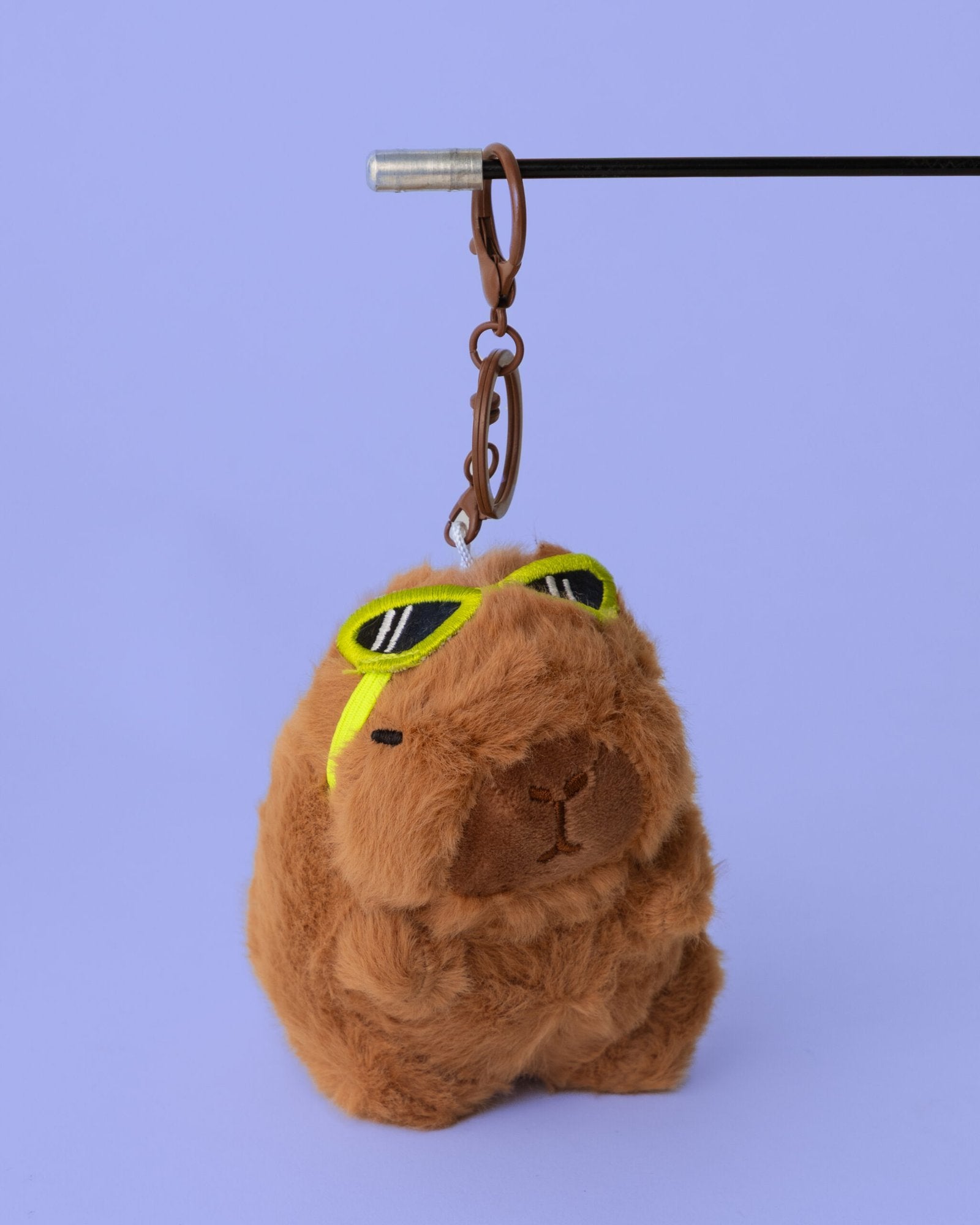 Cool Capybara (Green Glasses) Plushie Keychain