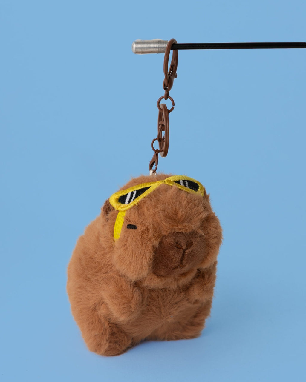 Cool Capybara (Yellow Glasses) Plushie Keychain