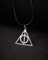 Harry Potter Deathly Hallows Necklace (Silver Chain)