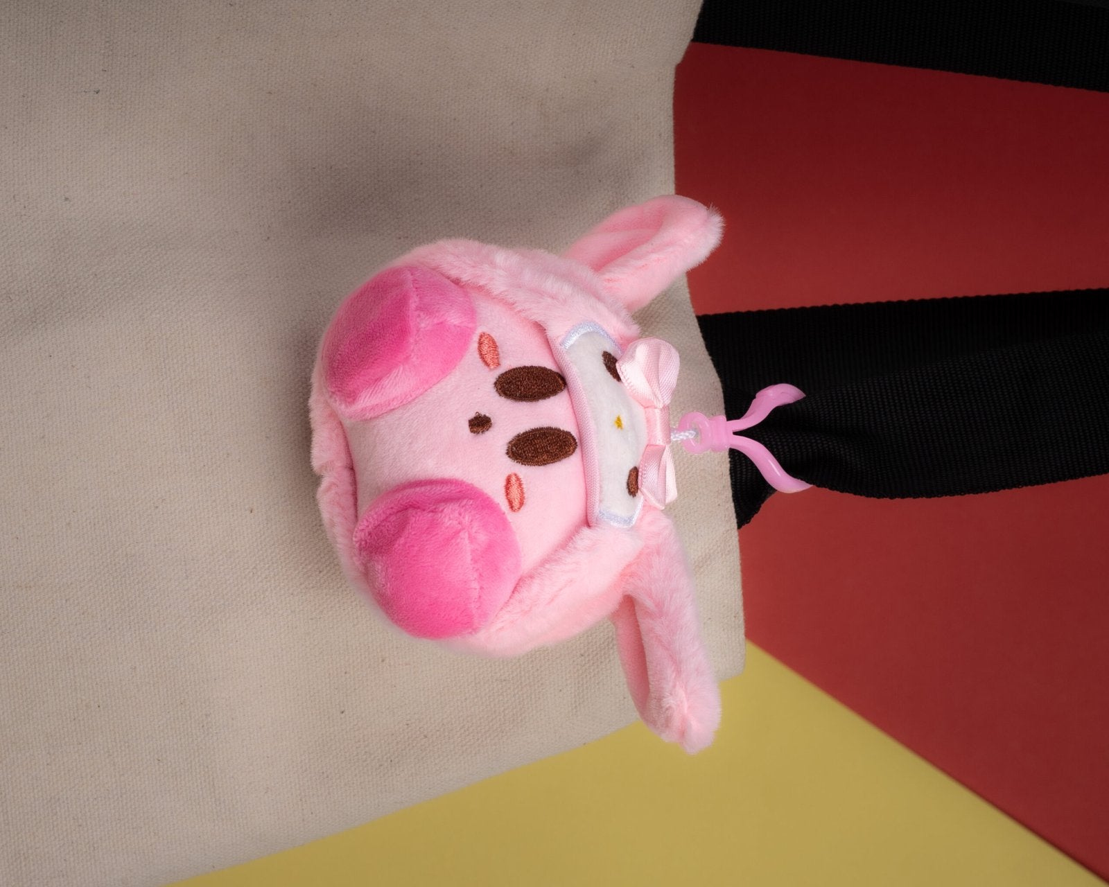 Kirby My Melody Hat Plushie Keychain