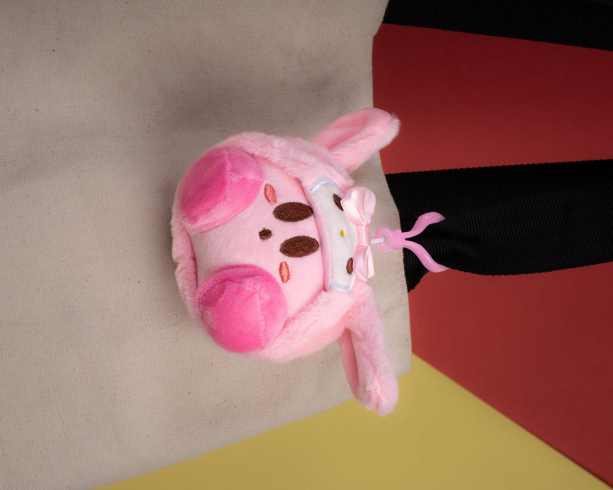 Kirby My Melody Hat Plushie Keychain