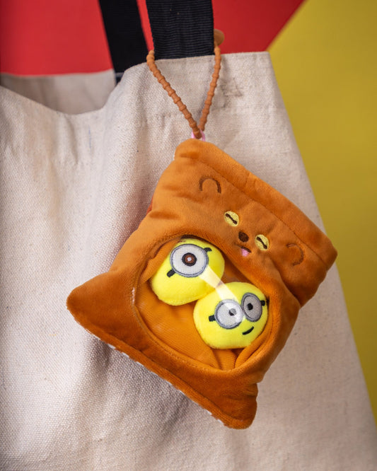 Minion Bob Pouch Plushie Keychain