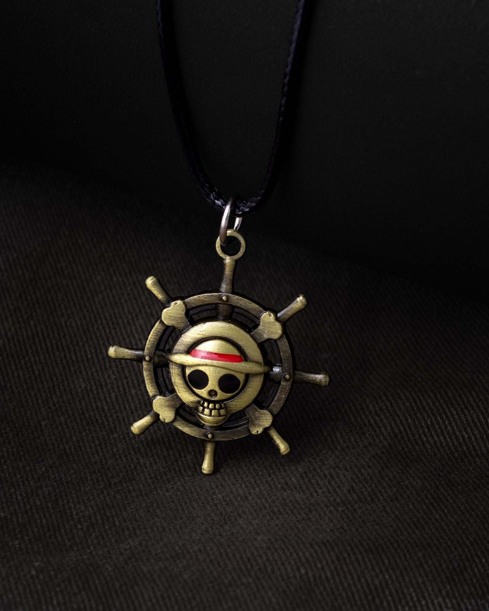 One Piece Straw Hats Steer Necklace