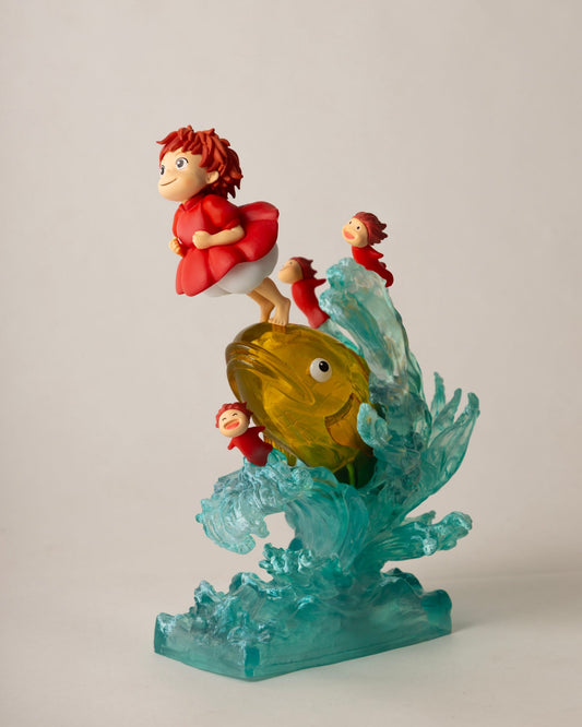 Ponyo on a Cliff Figure