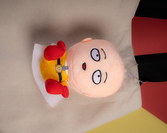 Saitama Plushie Keychain