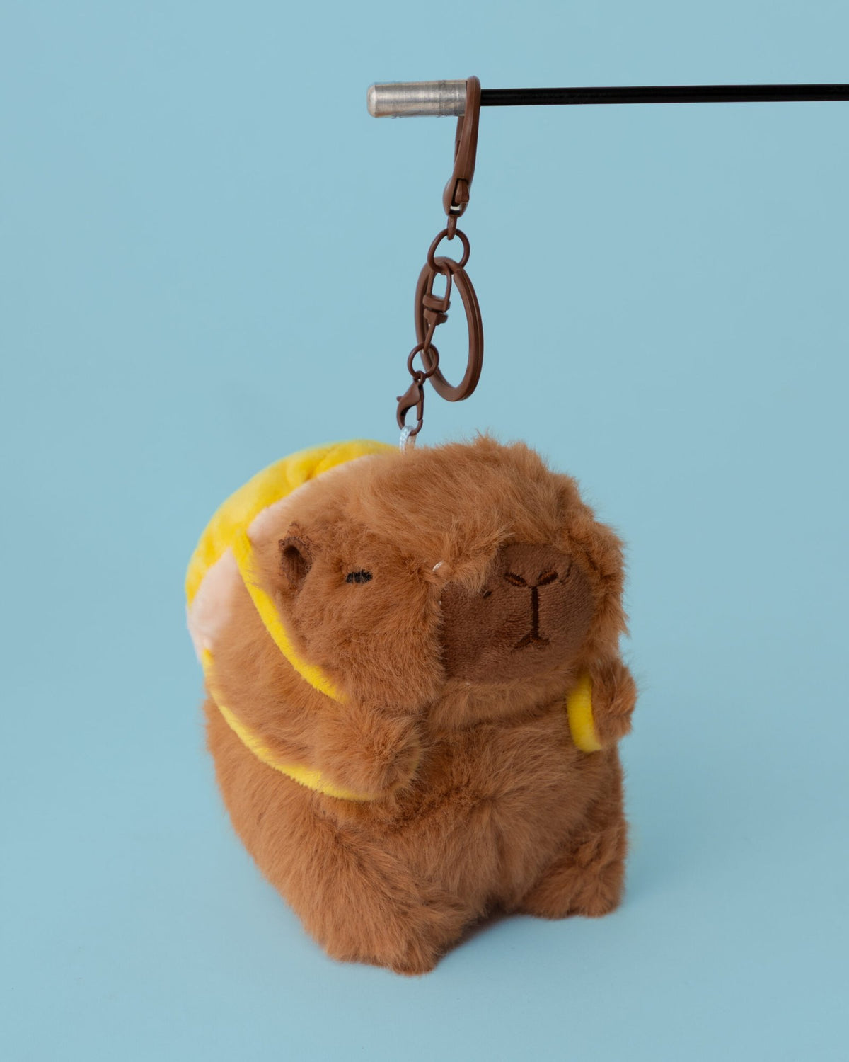 Shinchan Yellow Schoolbag Plushie Keychain