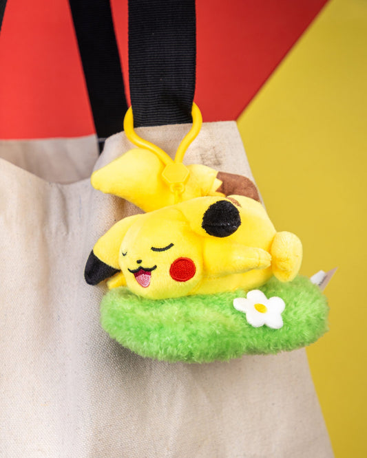 Sleeping Pikachu Plushie Keychain