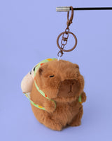 Sleeping Shinchan Schoolbag Capybara Plushie Keychain