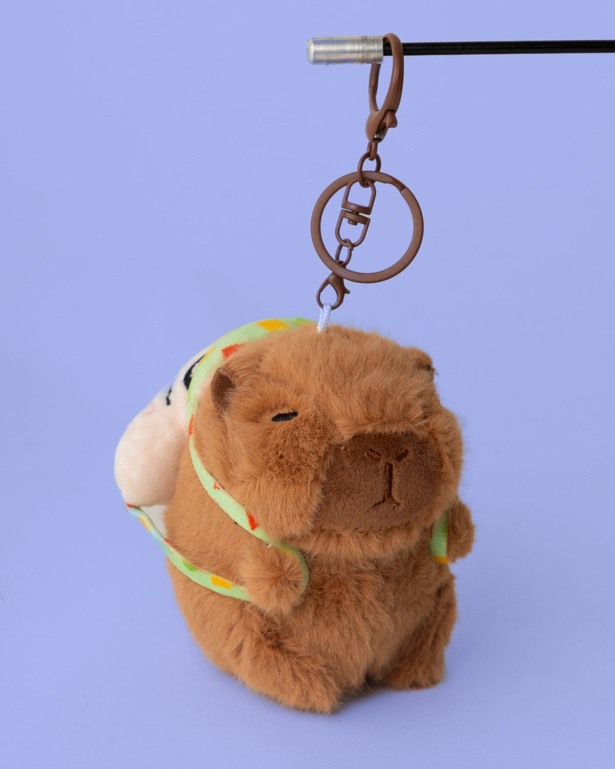 Sleeping Shinchan Schoolbag Capybara Plushie Keychain