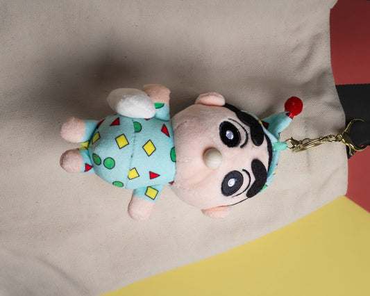 Snotty Shinchan Night-suit Plushie Keychain