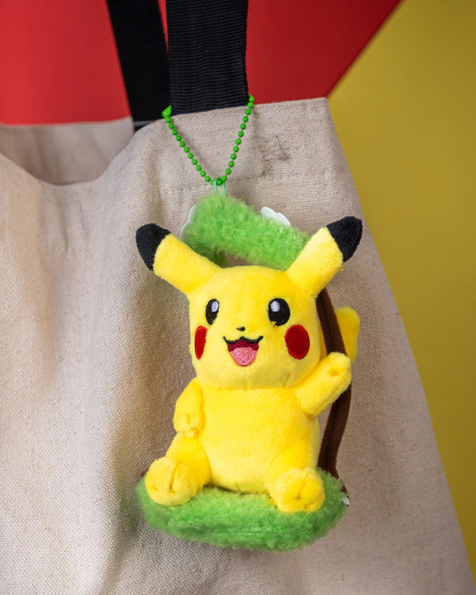 Swinging Pikachu Plushie Keychain