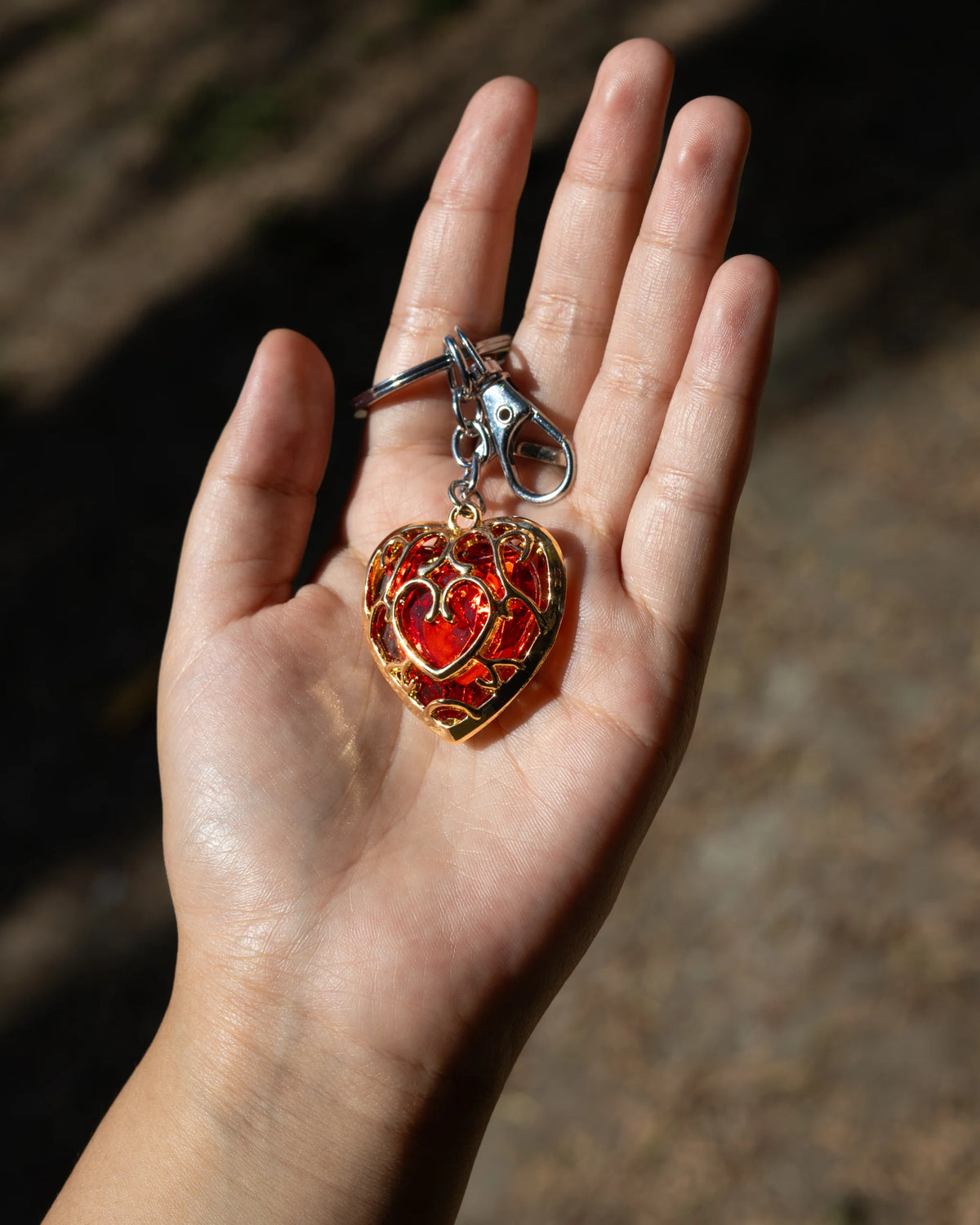 Legend of Zelda Red Heart Keychain