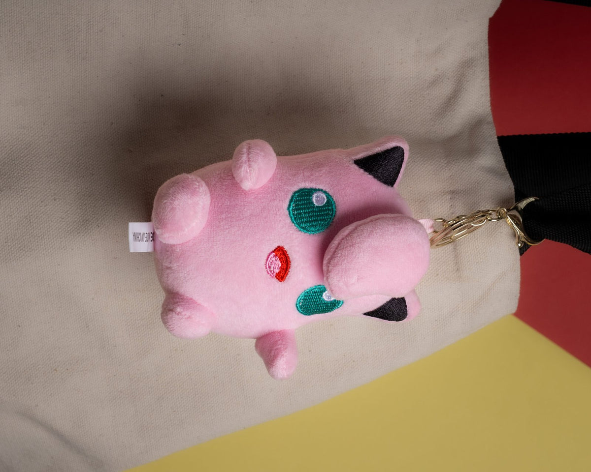 Resting WigglyTuff Plushie Keychain
