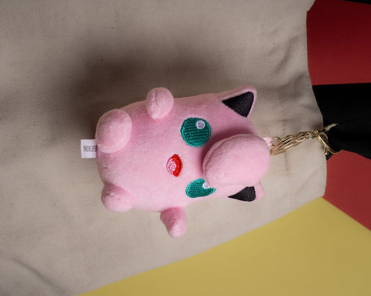 Resting WigglyTuff Plushie Keychain