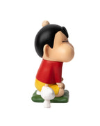 Frowning Shinchan and Shiro