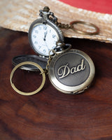 Dad Cursive Pocket Watch
