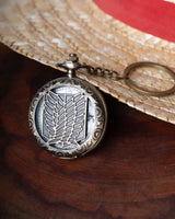Survey Corps AOT Engraved Pocket Watch